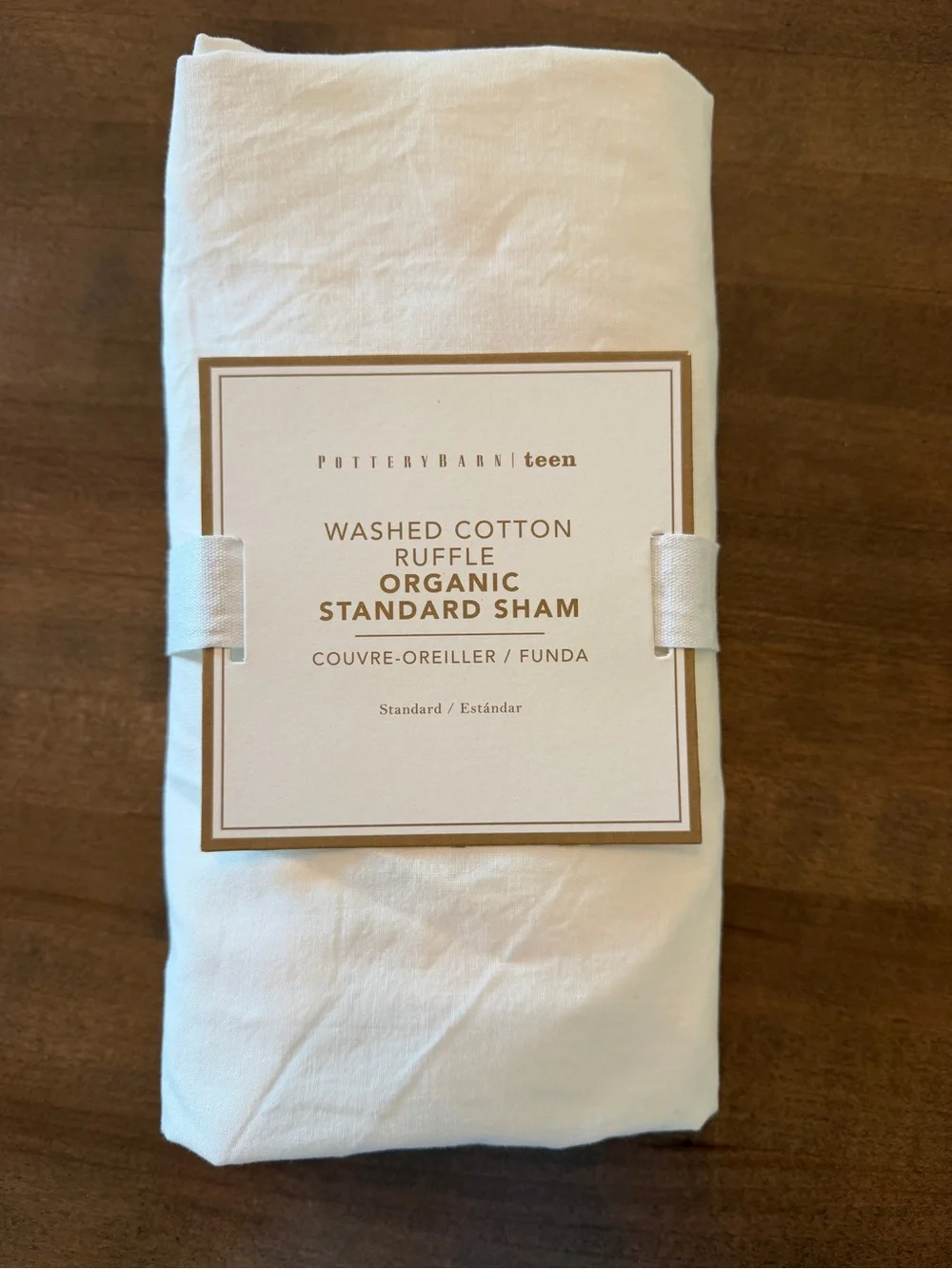 Pottery Barn Teen Washed Cotton Ruffle Organic Standard Sham
